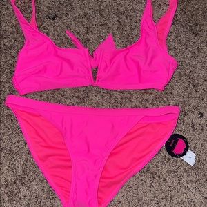 Women’s size medium hot pink bikini set